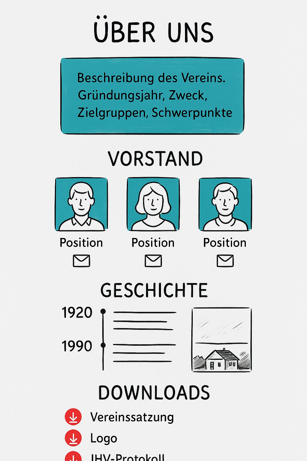 Vereinsseite "Über uns"