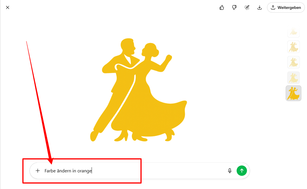 Vereinslogo in ChatGPT entwerfen