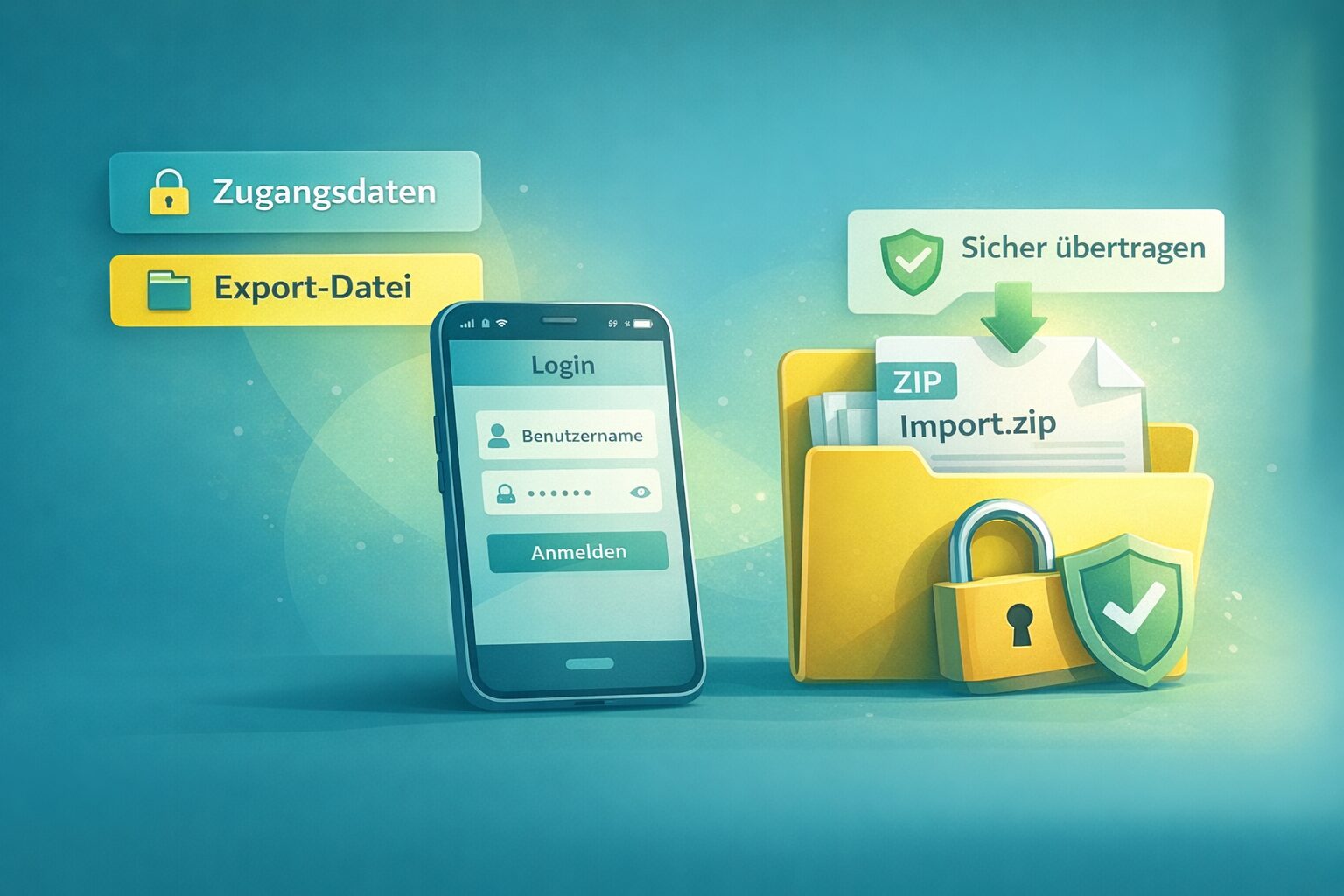 Zugänge und Exportdaten